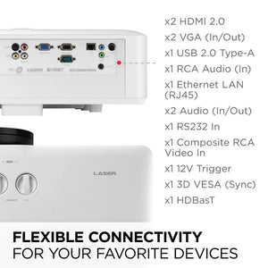 ViewSonic LS921WU Short Throw Golf Simulator Projector - 6000lm