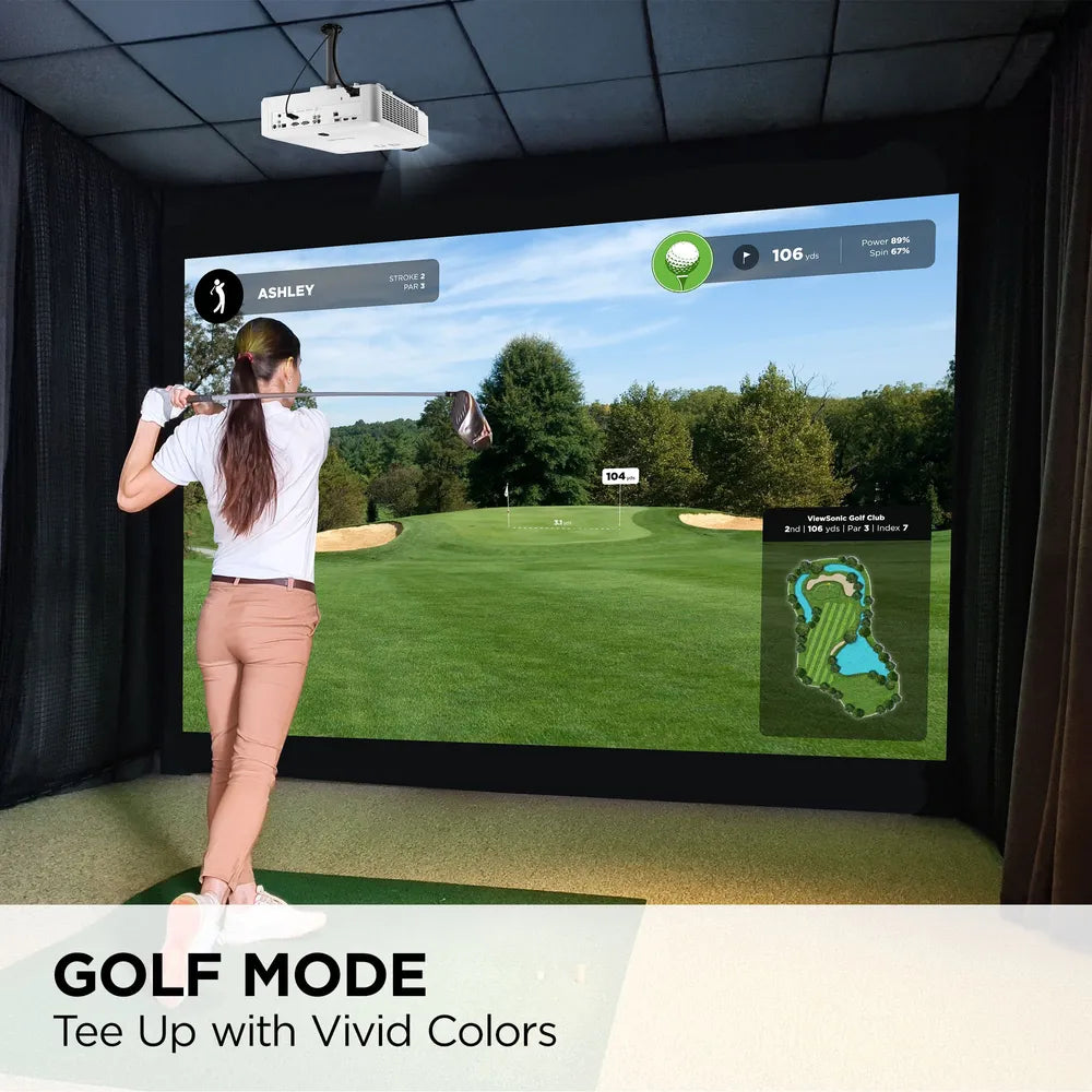 ViewSonic LS921WU Short Throw Golf Simulator Projector - 6000lm