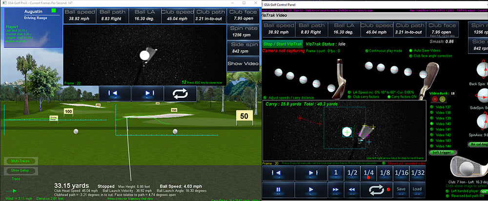 GSA Golf VisTrak KX Launch Monitor