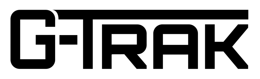 G-TRAK logo in black on a white background