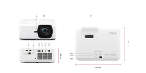 ViewSonic LSD400HD-ST Short Throw Laser Golf Simulator Projector