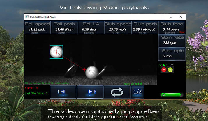 GSA Golf VisTrak LX2 Launch Monitor