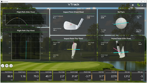 VTrack Golf Simulator Launch Monitor - Overhead