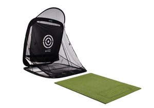 Carl's Place HotShot Mat + Spornia Net Golf Practice Bundle | Indoor & Outdoor
