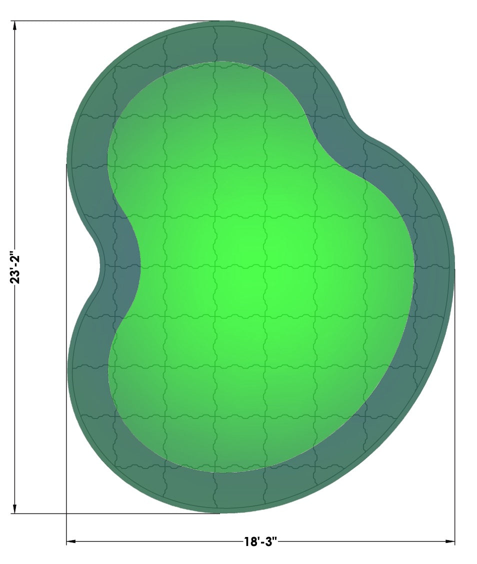 Players Series Southampton Modular Putting Green Kit | XGrass Ultra Base | 18' x 23'