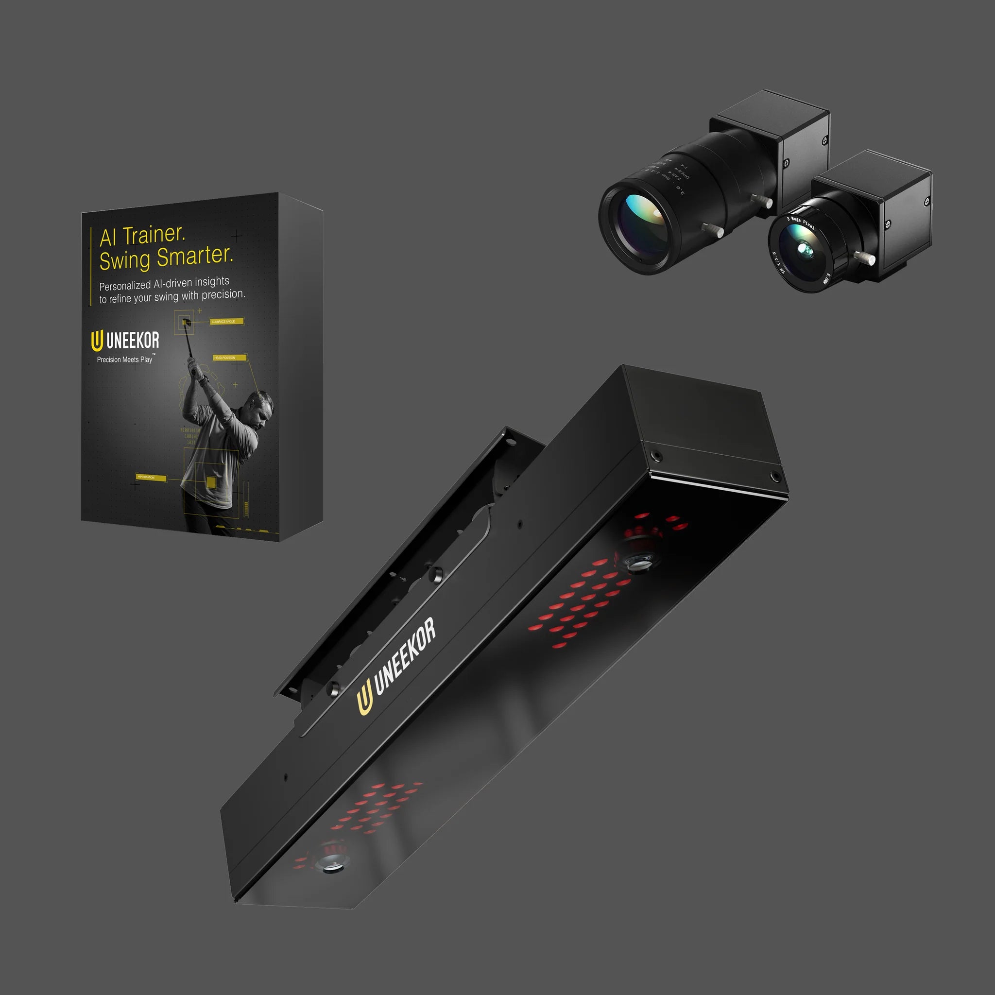 Uneekor EYE XR Golf Launch Monitor - Overhead | Camera-Based