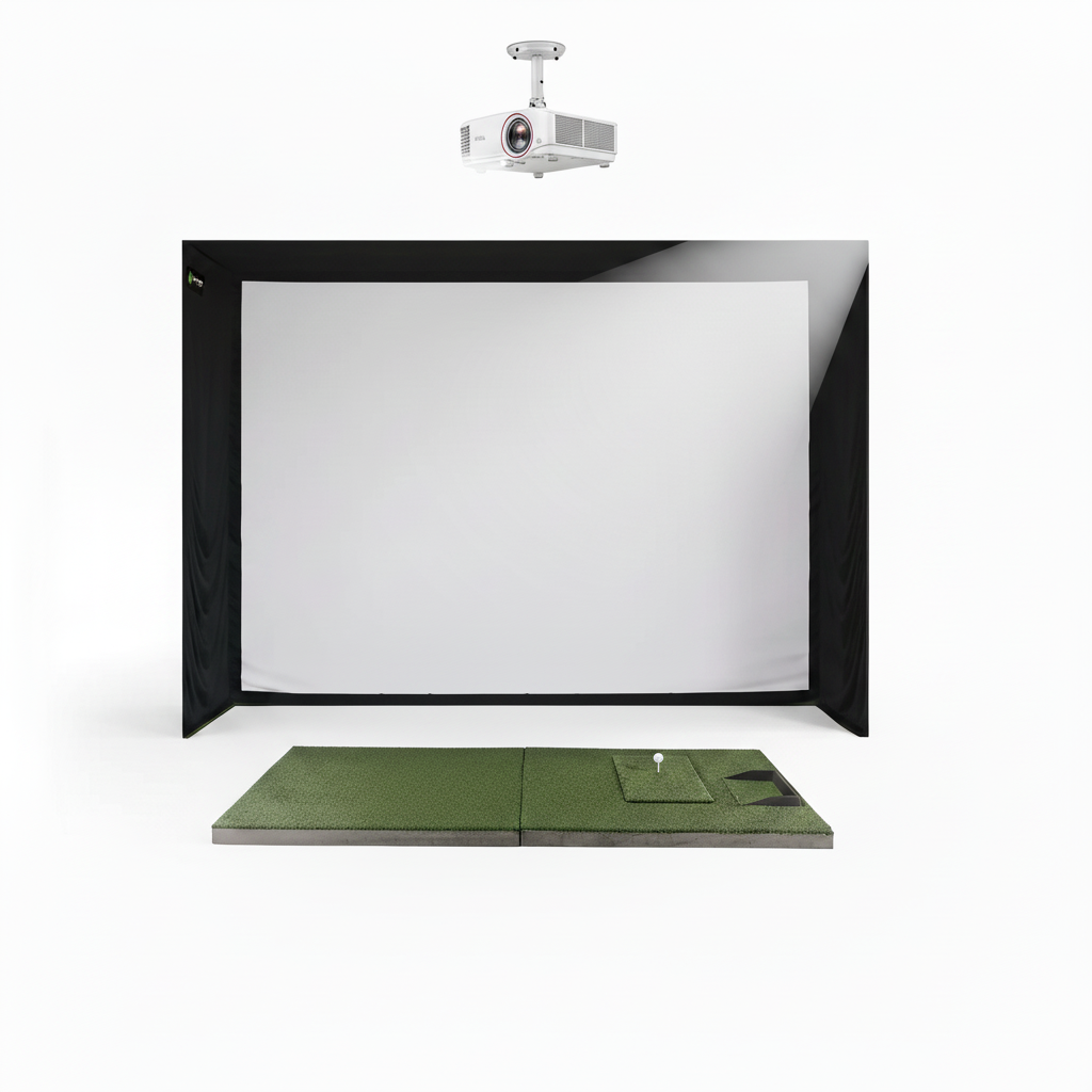 Complete Golf Simulator Bundle - Centered Projector