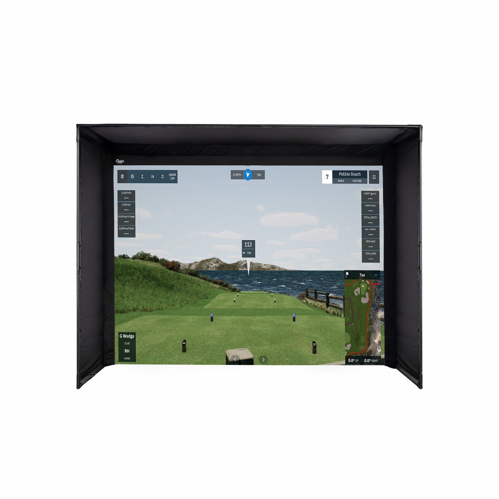 Carl's Place DIY Golf Sim Enclosure with Impact Screen