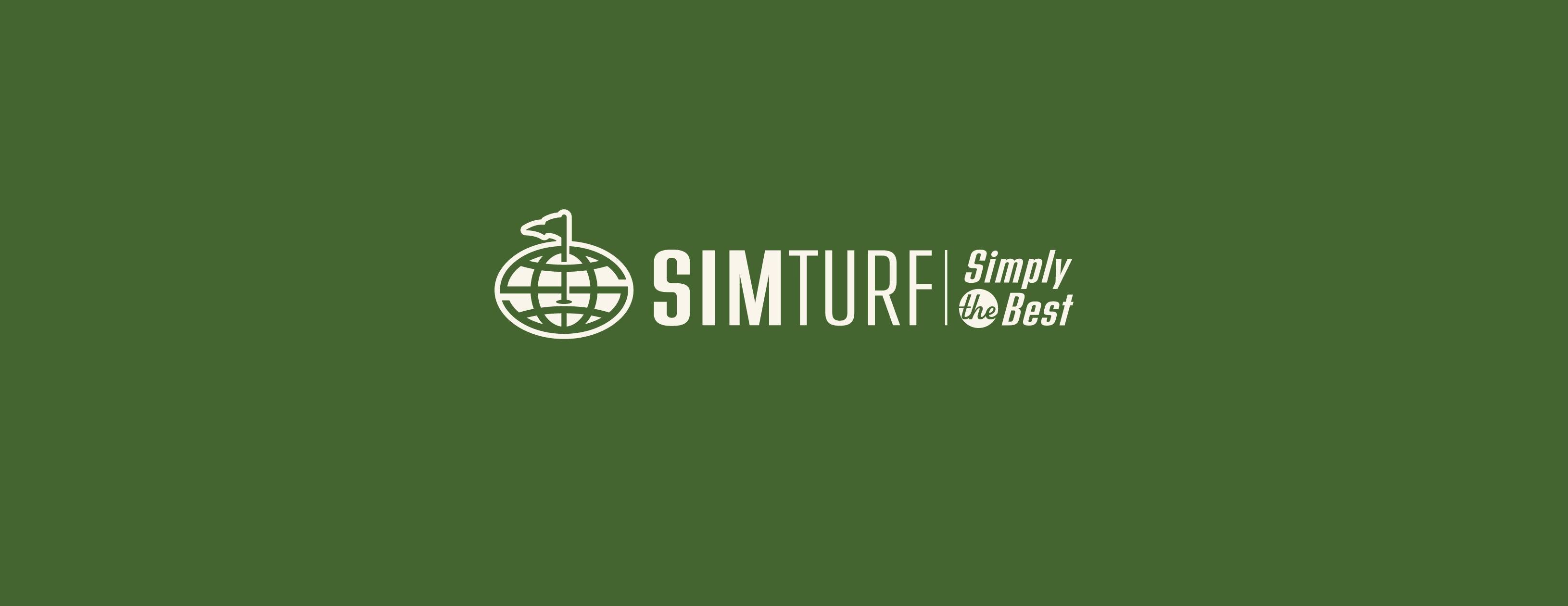 SimTurf logo on a green background