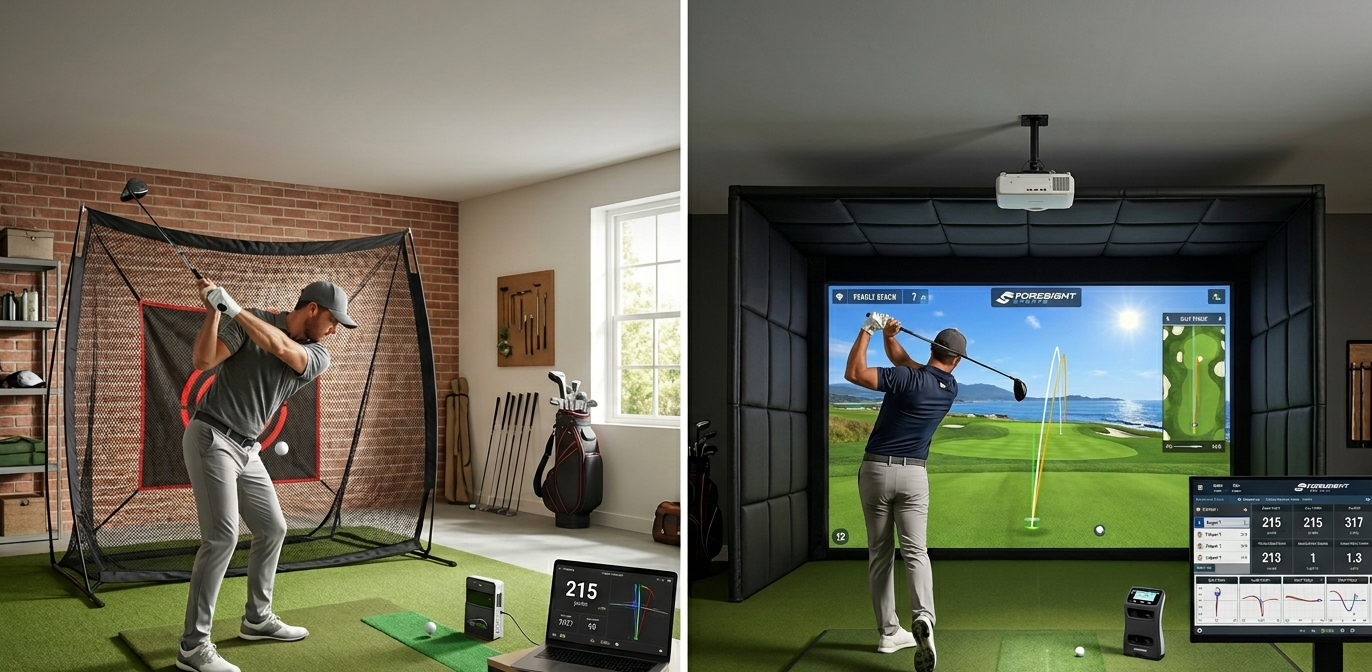 Golf Simulator Hitting Net vs Full Enclosure: Which Is Better?