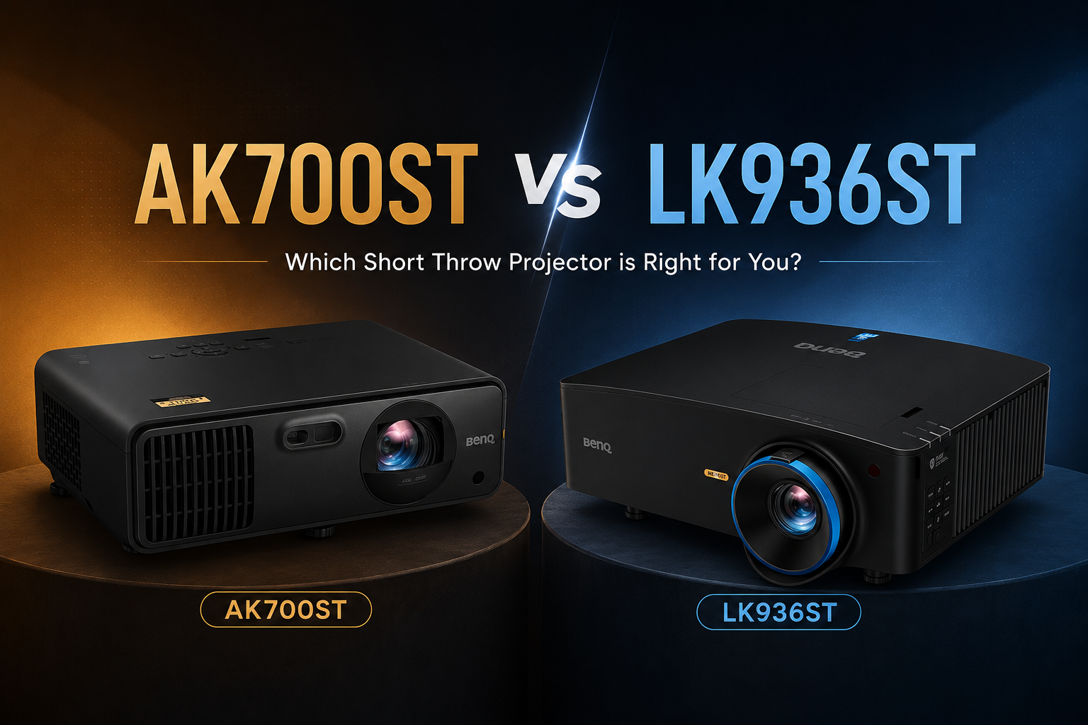 BenQ AK700ST vs LK936ST: Which Golf Simulator Projector Is Best?