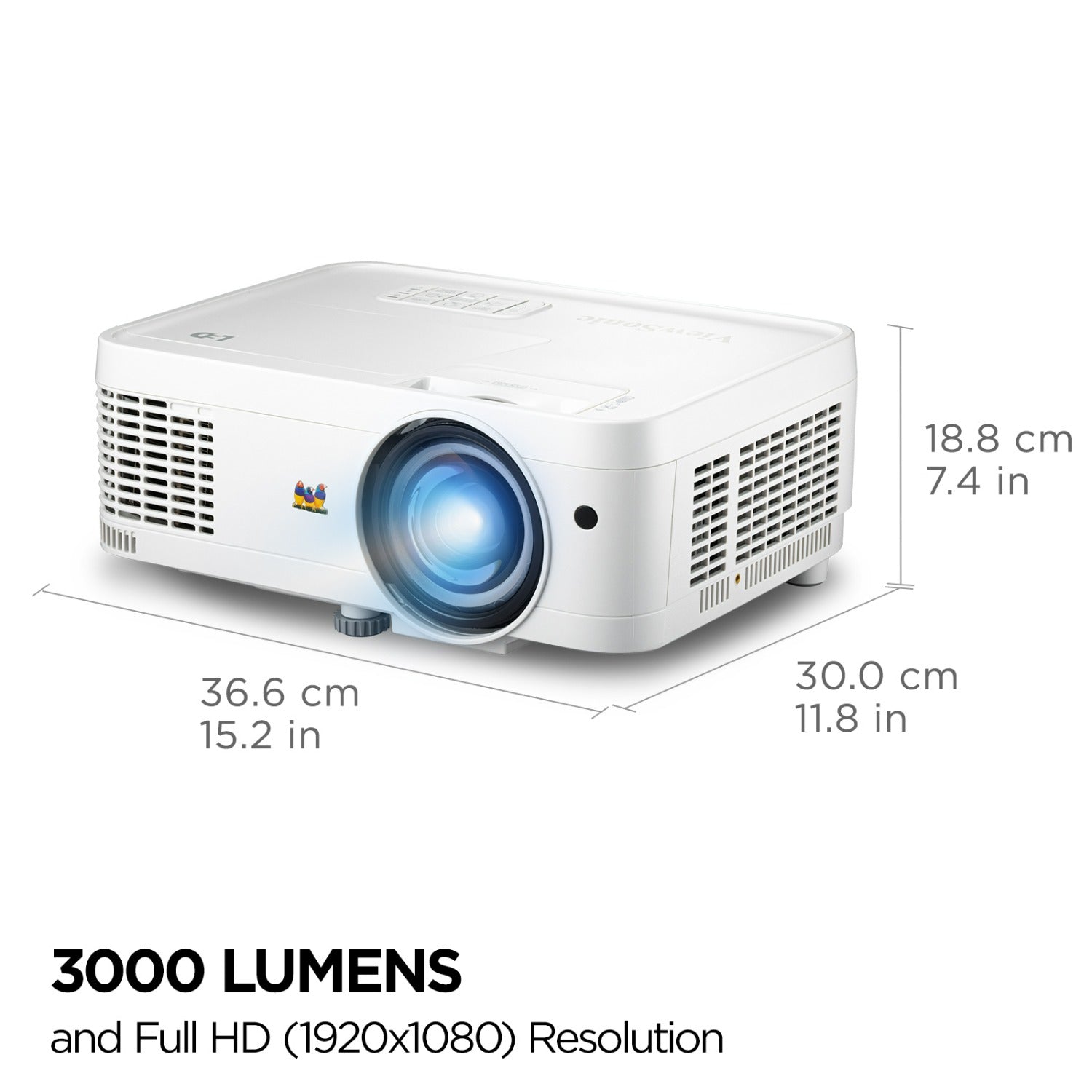 LS560WH viewsonic golf simulator projector dimenstions