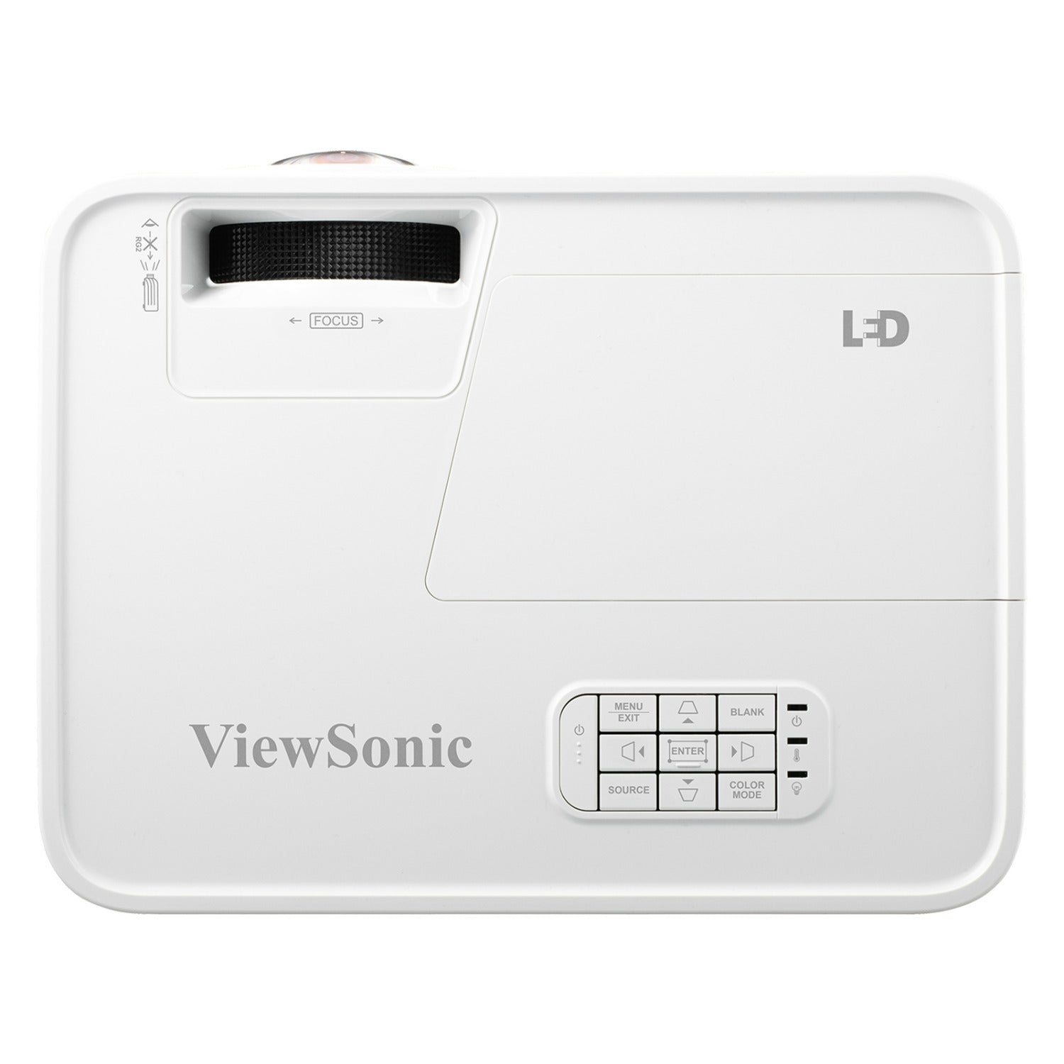 LS560WH viewsonic golf simulator projector top view