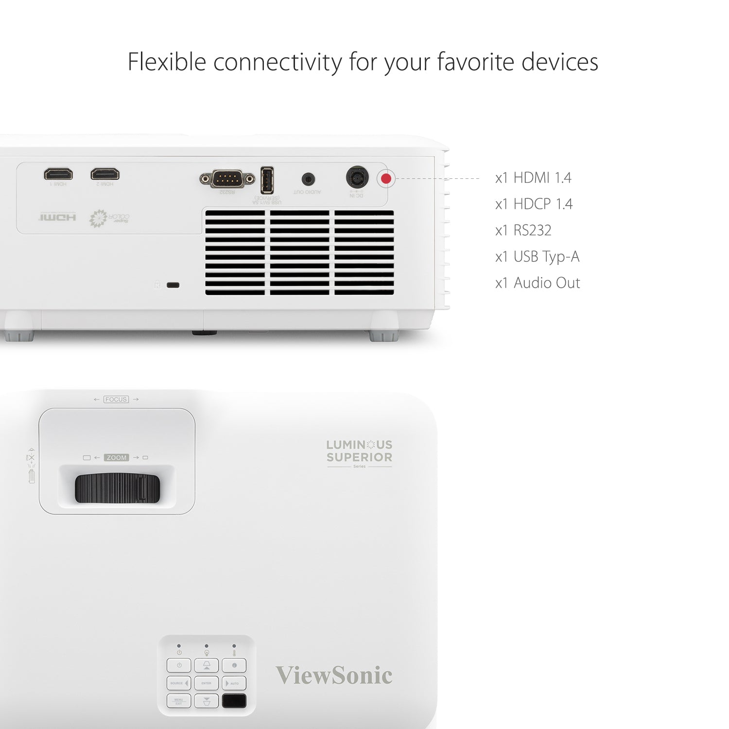 ViewSonic LS740W - Laser WXGA Projector - 5000 Lumens