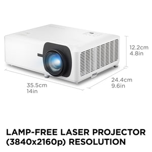 Viewsonic LS901 4k golf simulator projector dimensions