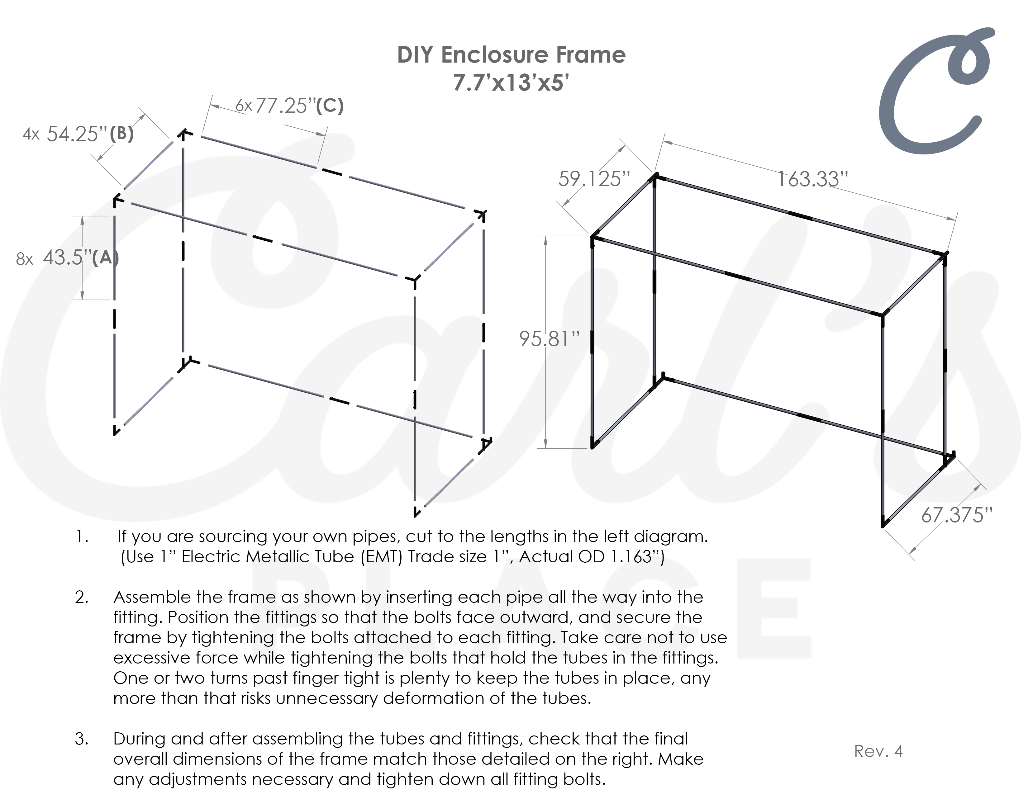 Carl's Place DIY Golf Sim Enclosure with Impact Screen