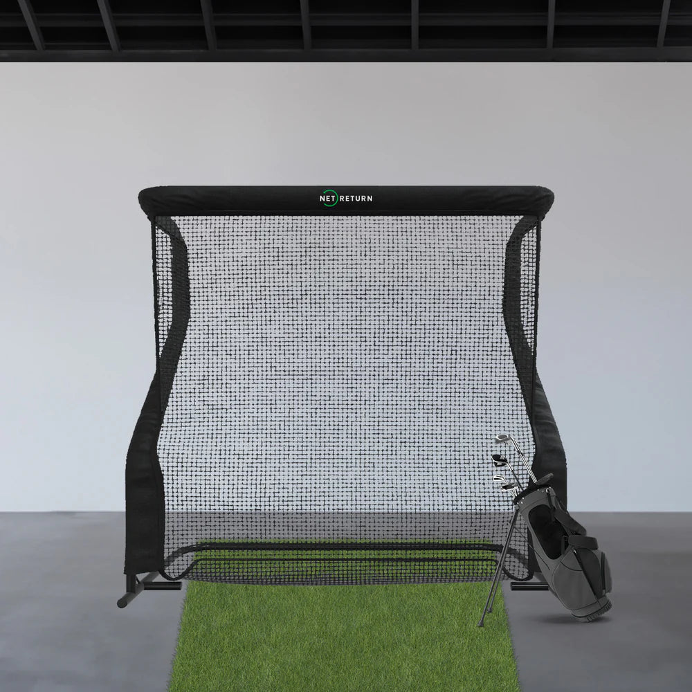 The Net Return Pro Series Golf Package | Choose Your Net & Turf Size | Complete Home Golf Setup