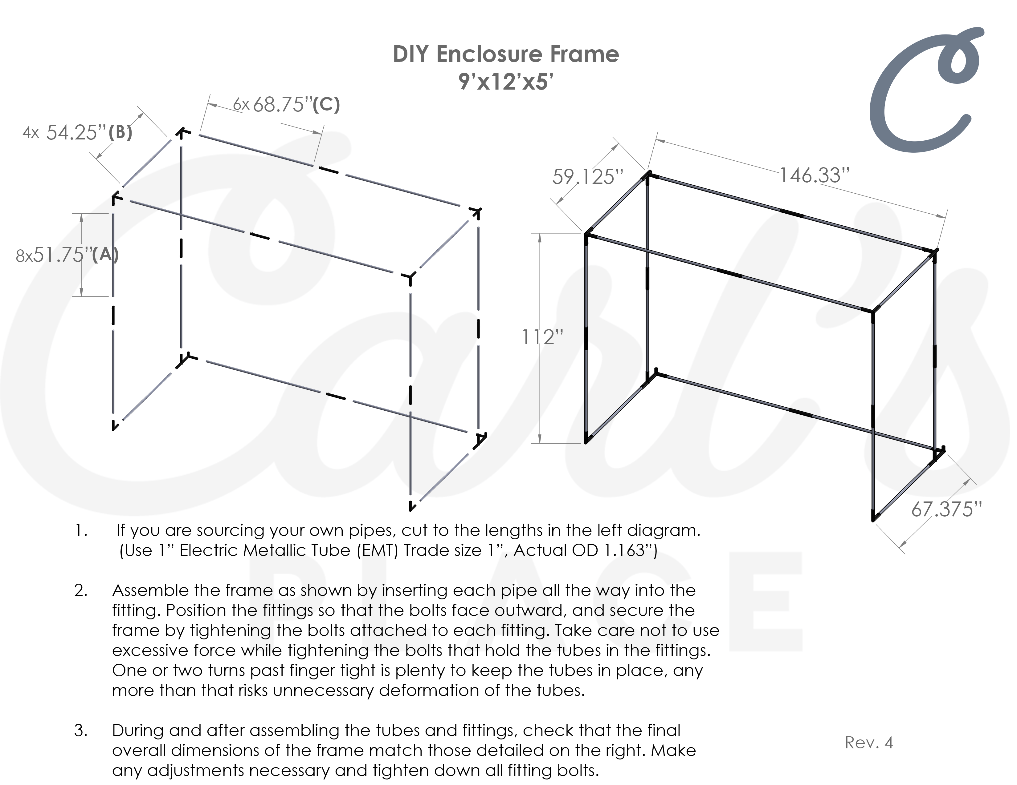 Carl's Place DIY Golf Sim Enclosure with Impact Screen
