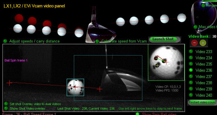 GSA Golf VIsTrak LX1 Launch Monitor