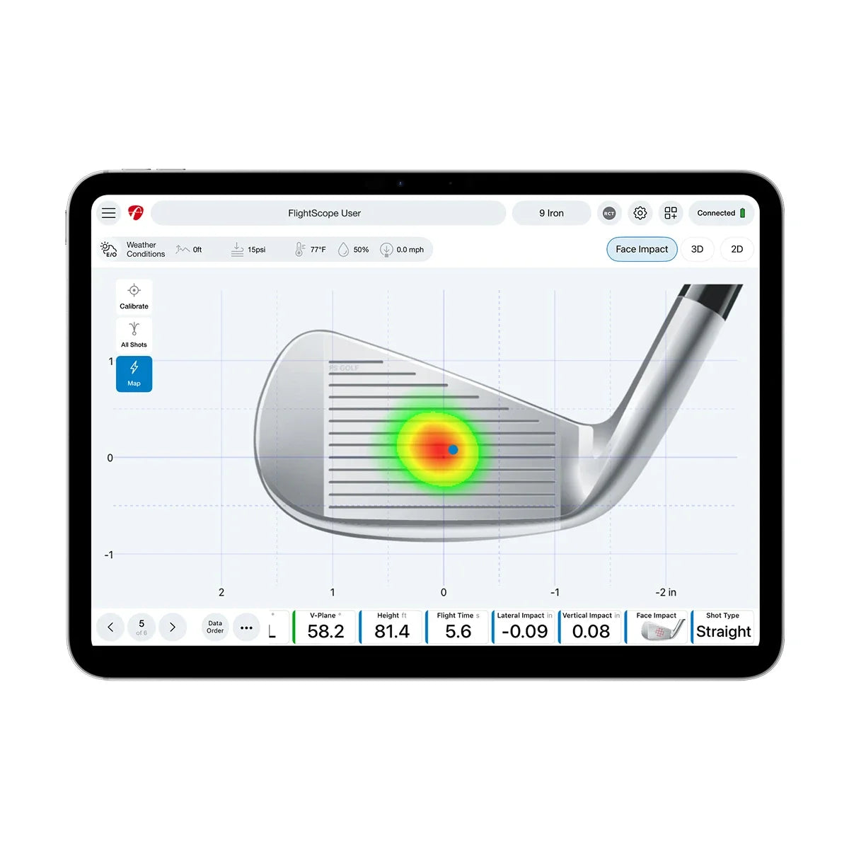 FlightScope Pro Package & Face Impact Location Golf Sim Software