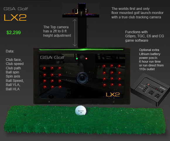 GSA Golf VisTrak LX2 Launch Monitor