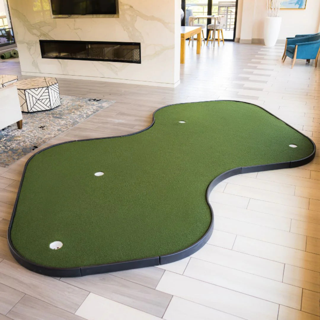 Sigpro putting green double break top view