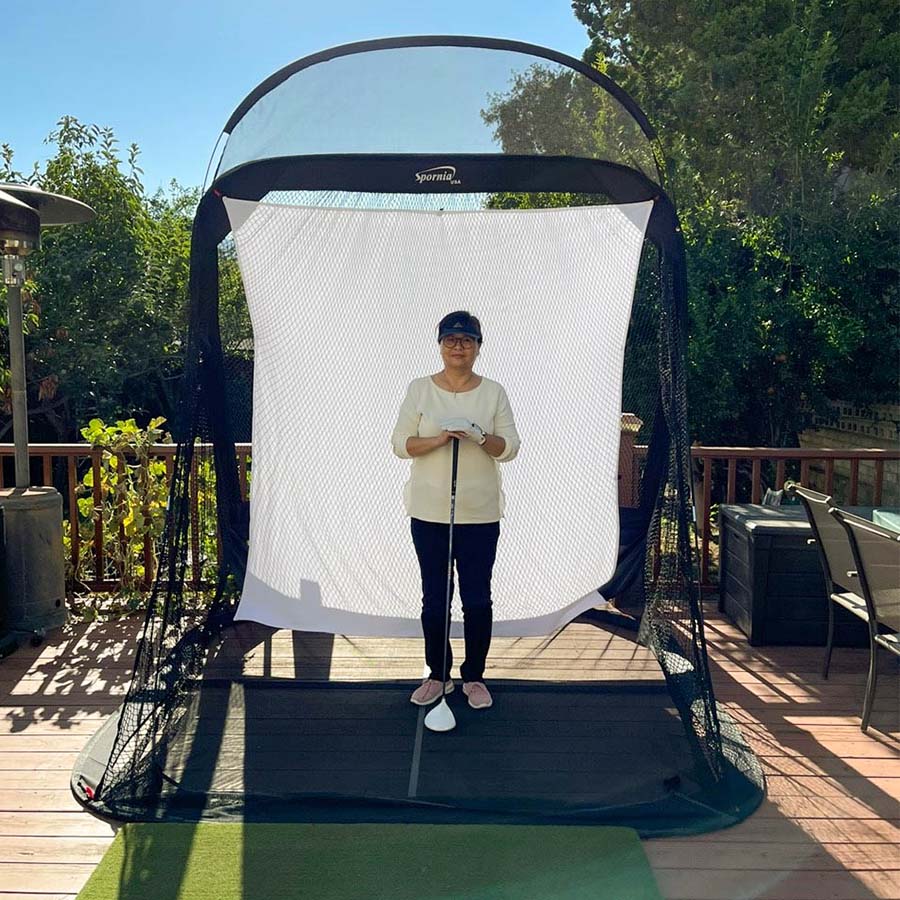 Spornia Portable Golf Hitting Net - Indoor & Outdoor