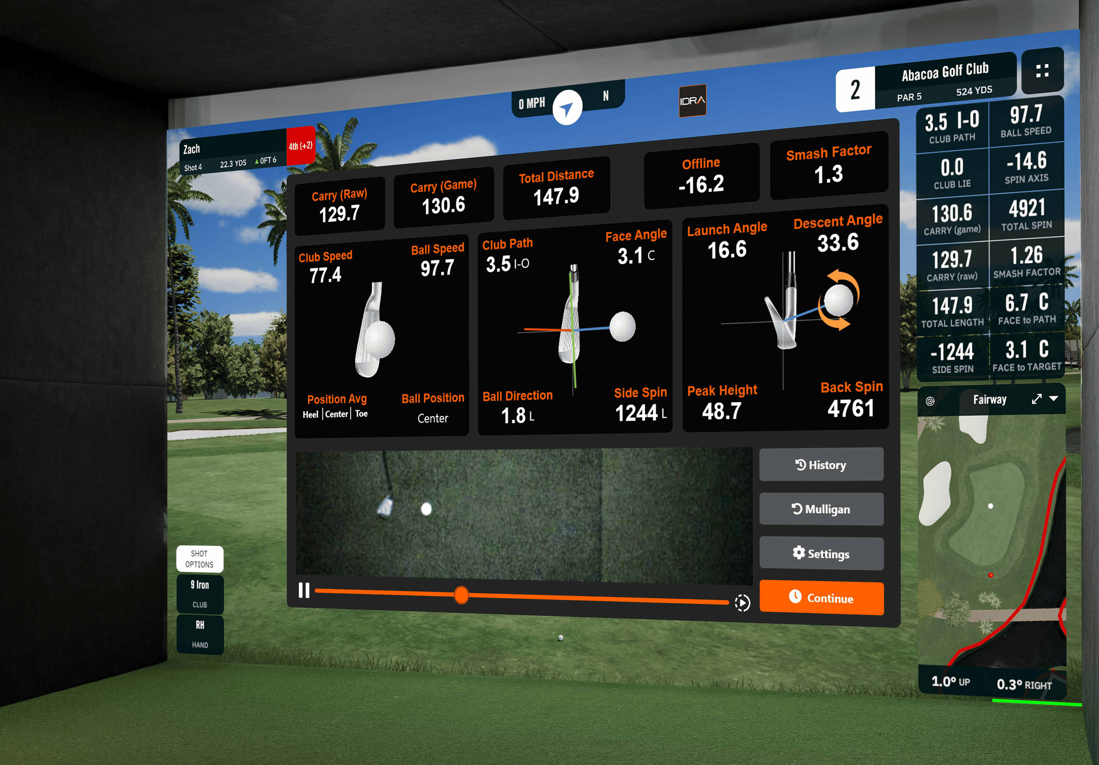 GolfIn IDRA II Launch Monitor – Accurate Doppler Radar for Game Improvement