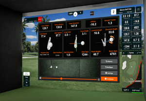 Shot analysis golf simulator