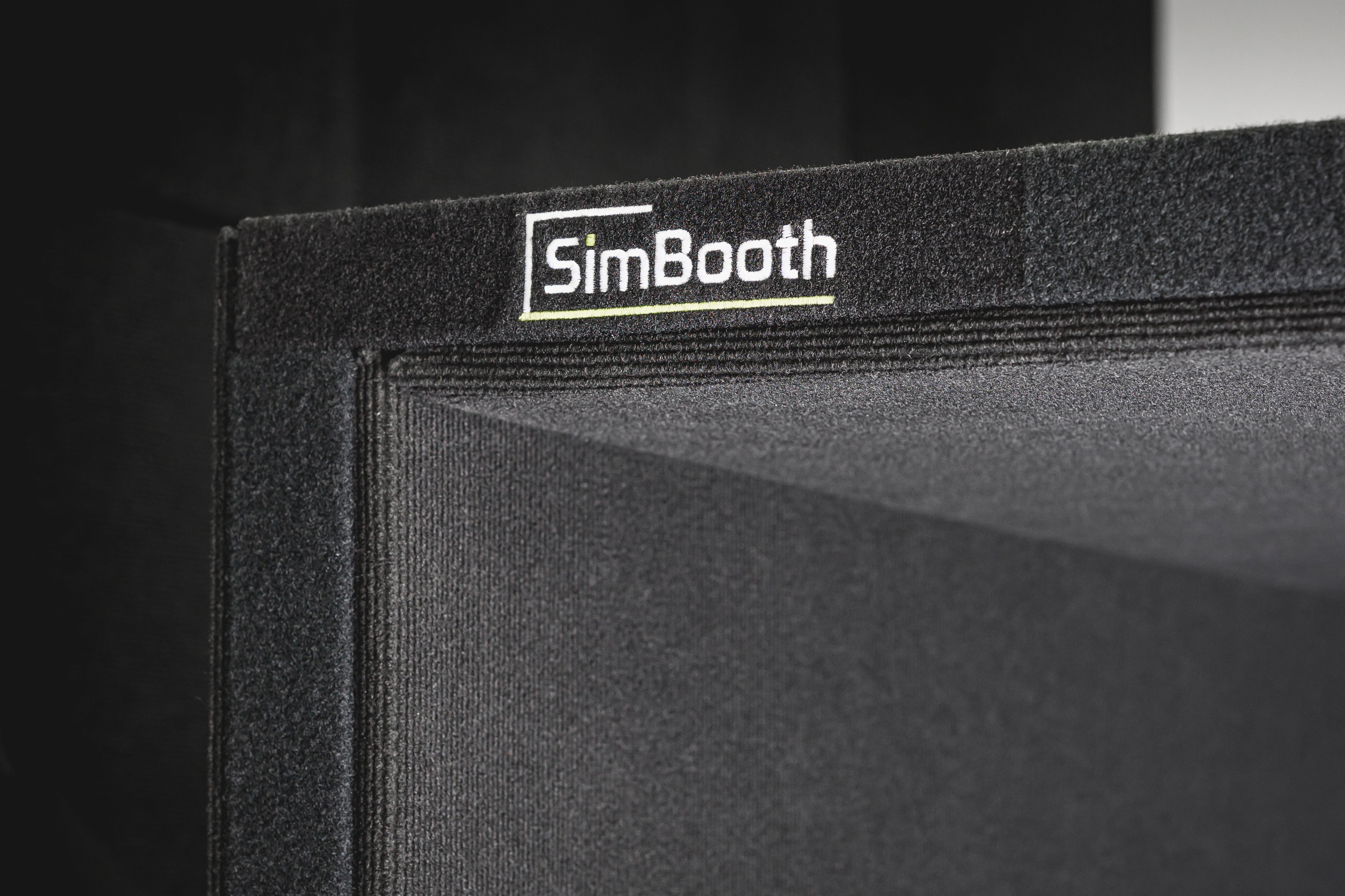 Golf simulator solid black panels 