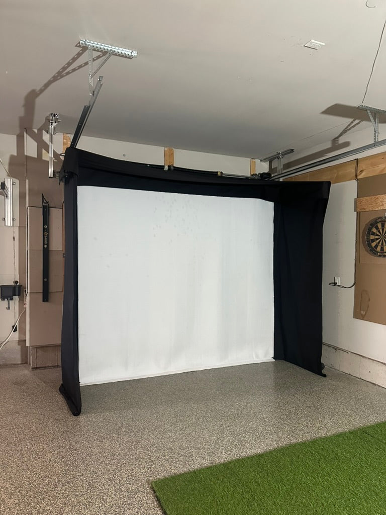 Retractable Golf Simulator Hybrid Enclosure - The SportScreen VANISH LITE