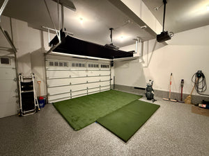 The SportScreen VANISH Series Retractable Golf Simulator Enclosure