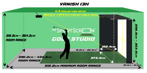 Retractable Golf Simulator Enclosure - The SportScreen VANISH Series