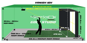 Retractable Golf Simulator Enclosure - The SportScreen VANISH Series