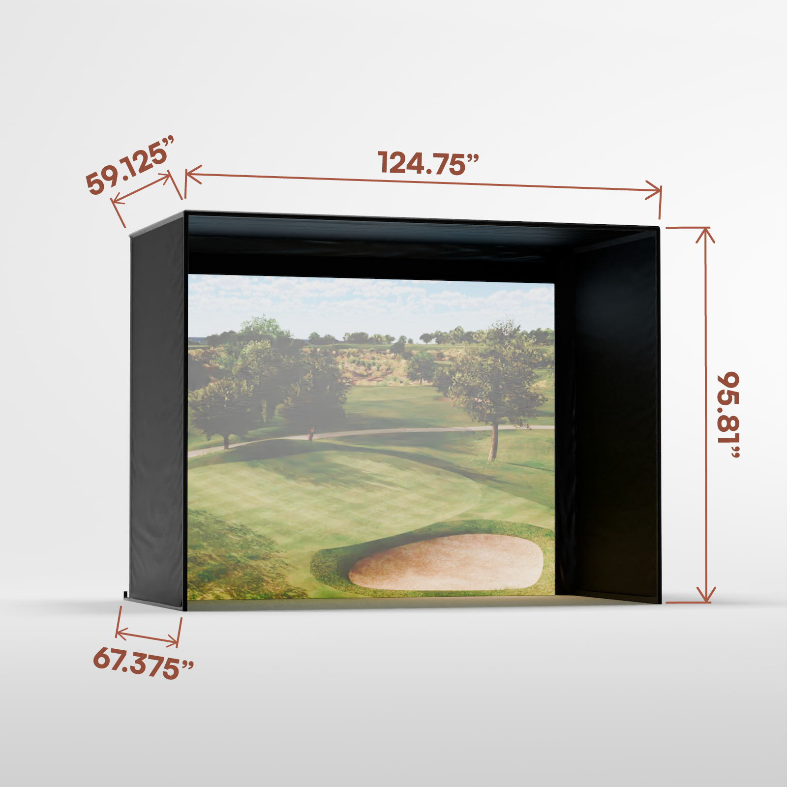 Carl's Place DIY Golf Sim Enclosure with Impact Screen