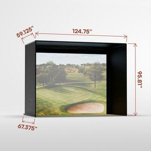 Carl's Place DIY Golf Sim Enclosure with Impact Screen