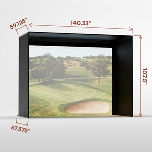 Carl's Place DIY Golf Sim Enclosure with Impact Screen