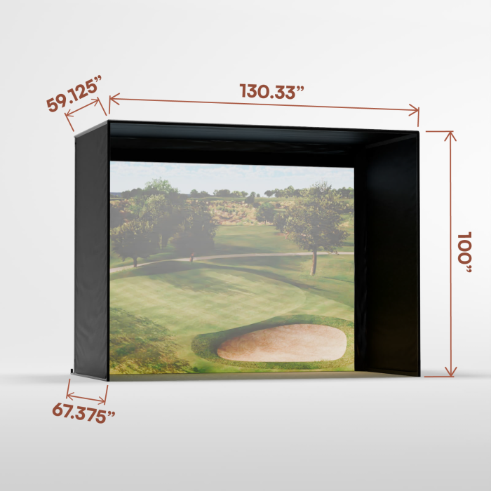 Carl's Place DIY Golf Sim Enclosure with Impact Screen