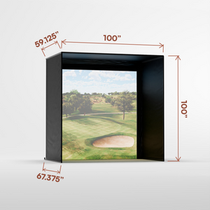 Carl's Place DIY Golf Sim Enclosure with Impact Screen