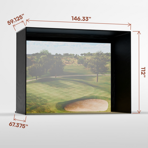 Carl's Place DIY Golf Sim Enclosure with Impact Screen