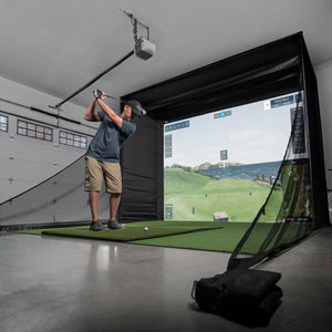 Carl's Place DIY Golf Sim Enclosure with Impact Screen