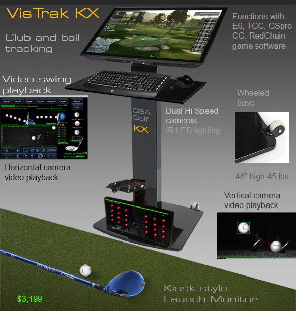 GSA Golf VisTrak KX Launch Monitor