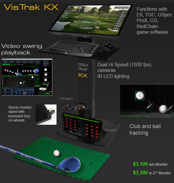 GSA Golf VisTrak KX Launch Monitor