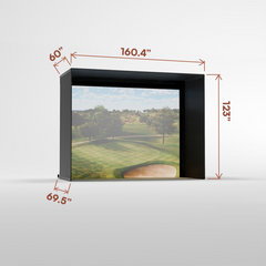 Carl's Place Pro Golf Simulator Enclosure Kit With impact Screen