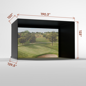 Carl's Place Pro Golf Simulator Enclosure Kit With impact Screen