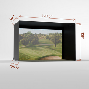 Carl's Place Pro Golf Simulator Enclosure Kit With impact Screen