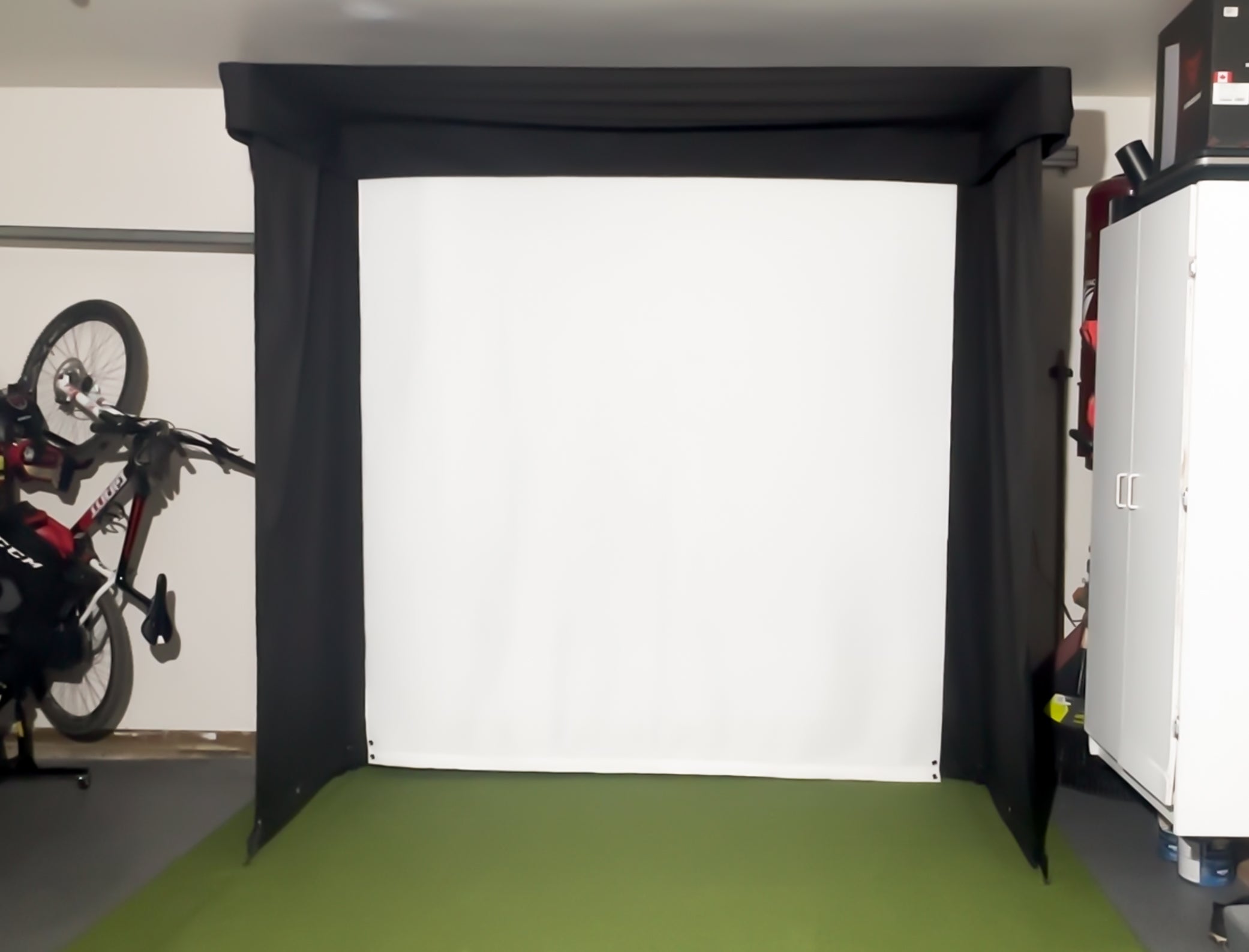 Retractable Golf Simulator Hybrid Enclosure - The SportScreen VANISH LITE